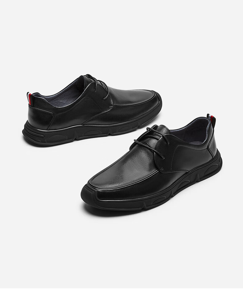 热风男鞋2021年春季新款男士时尚商务休闲皮鞋低帮牛皮乐福鞋男 01