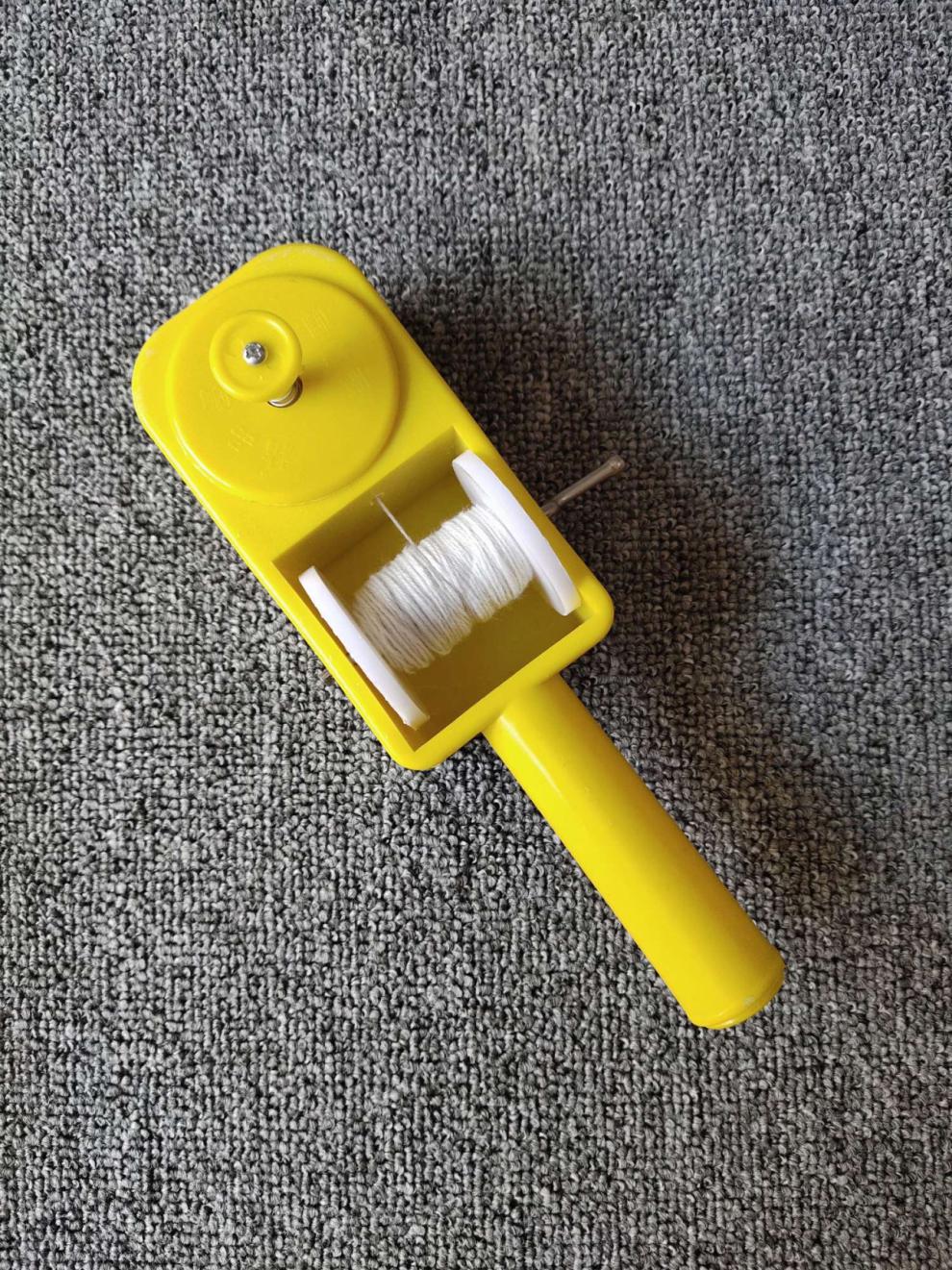 墨斗竹木树墨斗木工划线器手动自动划线工具塑料墨斗木工工具 黄色