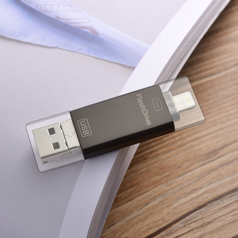 苹果手机8u盘32g安卓otg三星小米礼品适用电脑两用xr金属加密个性logo