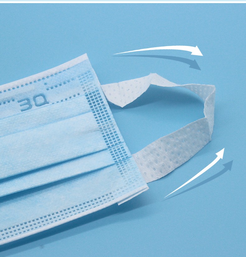 3q 三奇一次性医用外科口罩超弹力宽耳带防尘口罩医疗专用成人男女