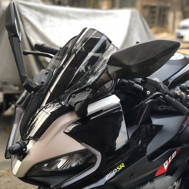 改装风挡250sr竞技改装250sr竞技春风挡风玻璃加高挡风镜导流板透明彩