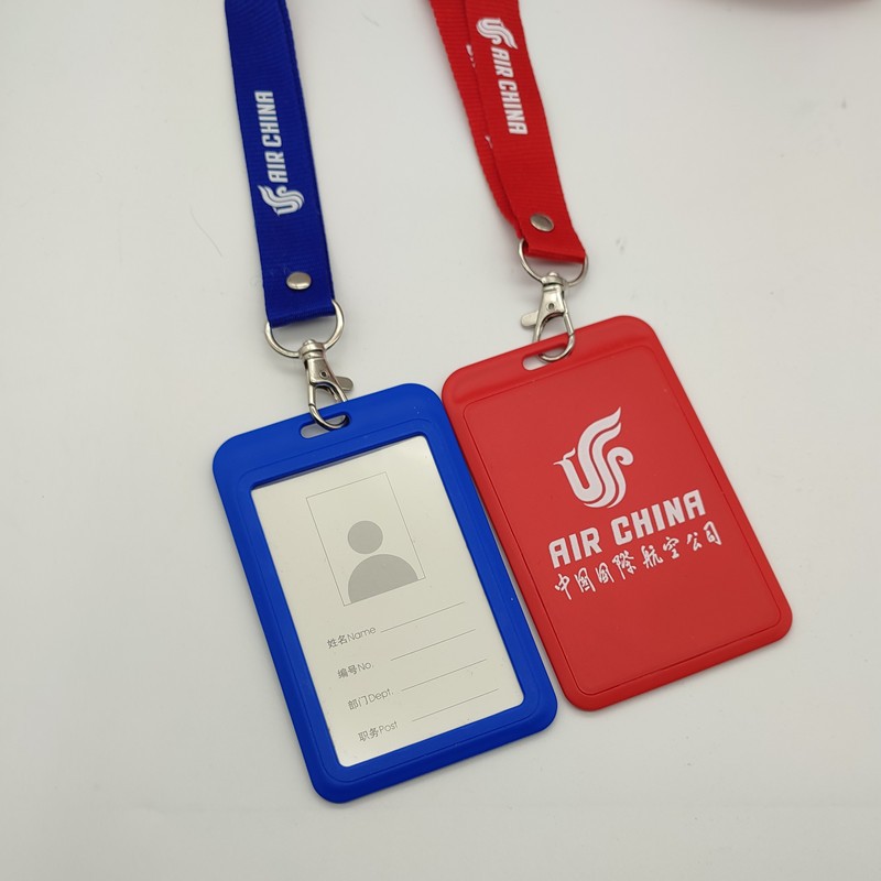 中国国际航空国航飞行员空姐男女机场地面工作证件卡套工作牌挂绳工卡