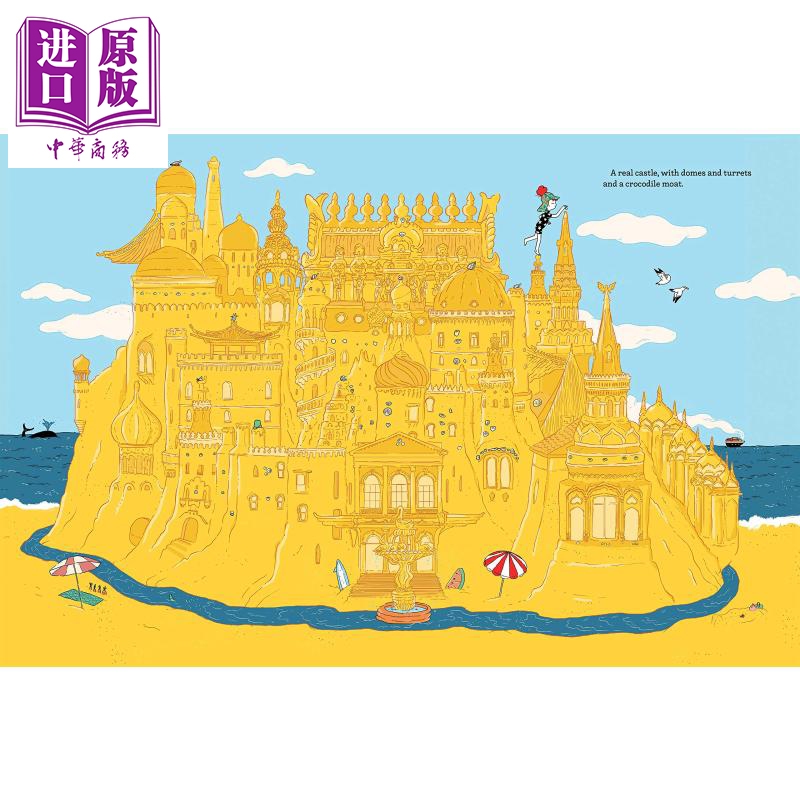 einattsarfatisandcastle沙之城儿童绘本沙滩上的城堡的热闹故事图画