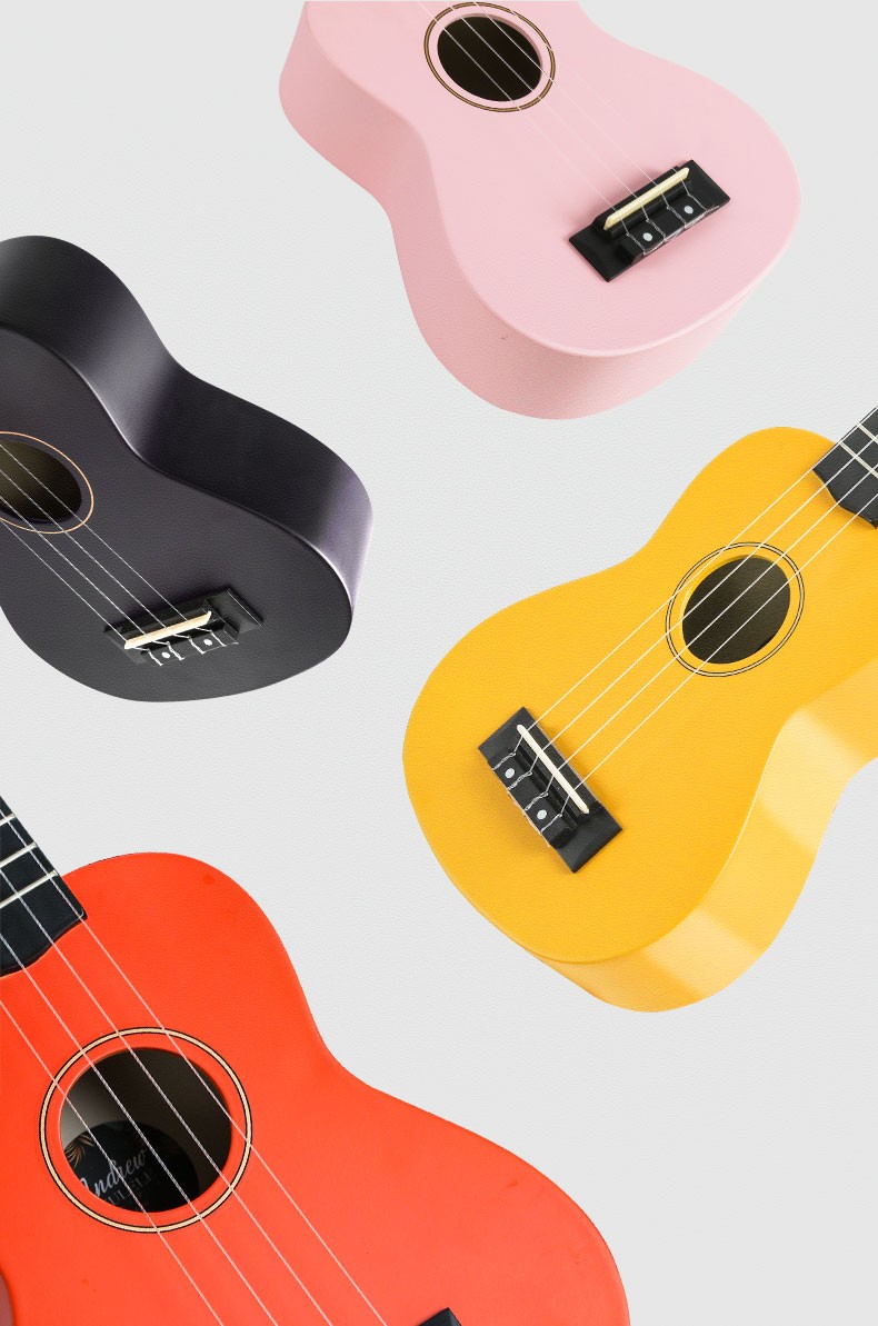 安德鲁(andrew)尤克里里 乌克丽丽小吉他初学者乐器ukulele 21寸 碳