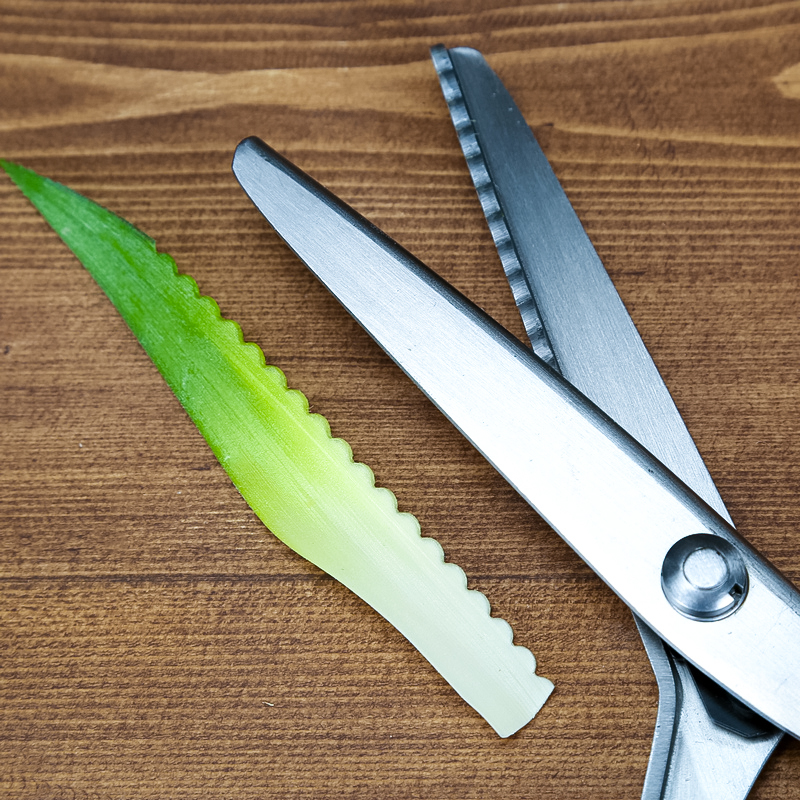 锯齿橙皮柠檬皮花边布艺鸡尾酒装饰剪半圆形剪刀