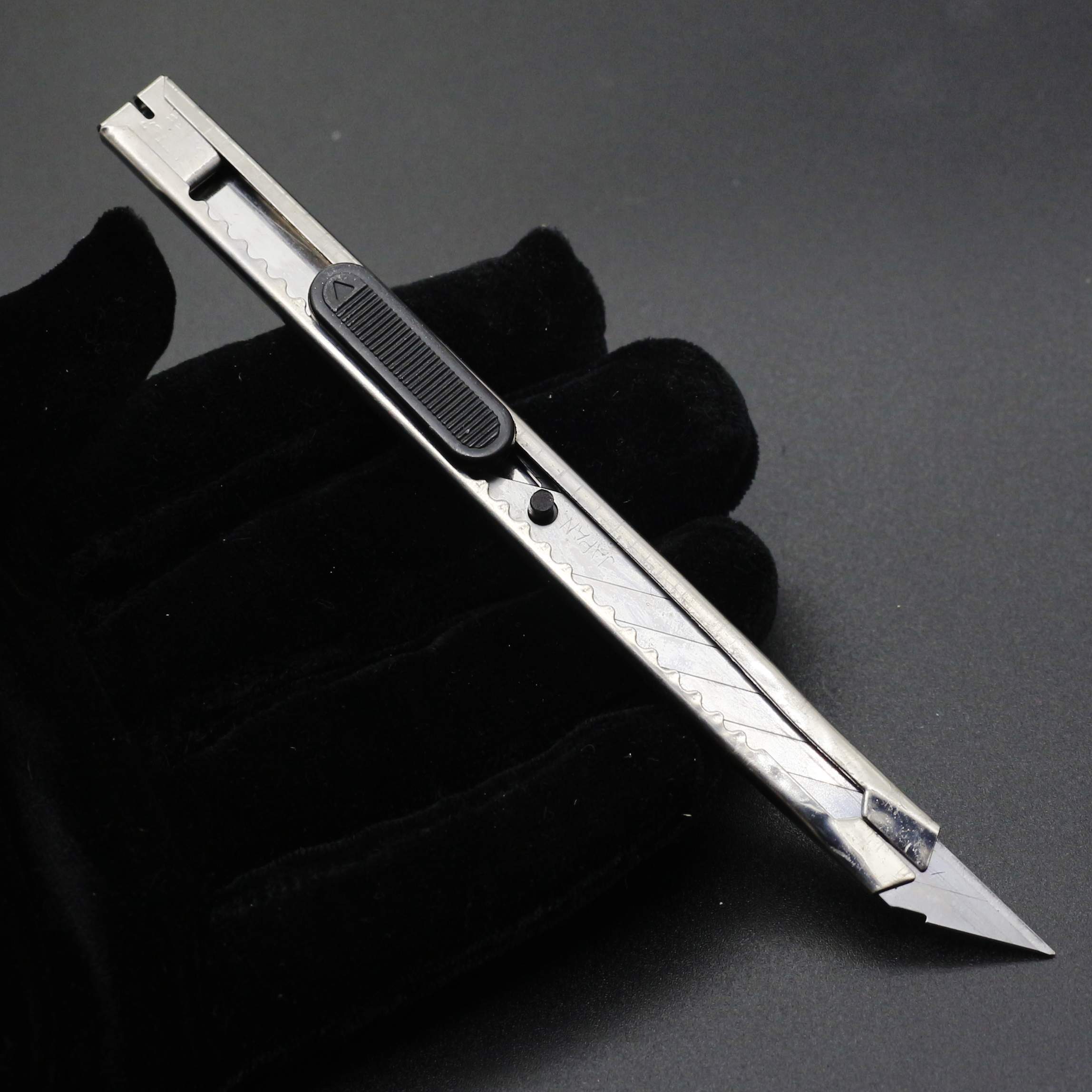 温妤5个不锈钢美工刀金属裁纸刀加厚刀片小号雕刻刀拆快递小刀壁纸刀