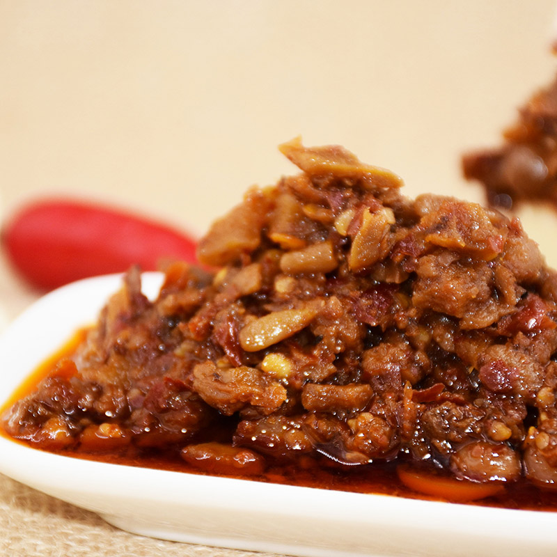 品高 八宝辣子陕西特产香辣牛肉味瓶装蒲城拌面下饭菜拌饭夹馍酱 八宝