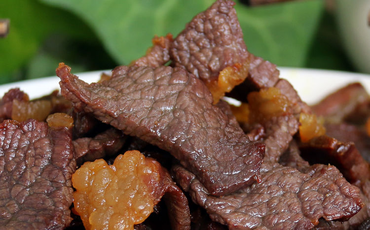 黄牛肉雪花牛肉干巴250克云南特产风干腌制腊肉食品特级雪花500g克