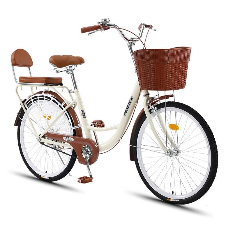 老年自行车自行车载人自行车大人可以带孩子女式子款成年普通男士上班