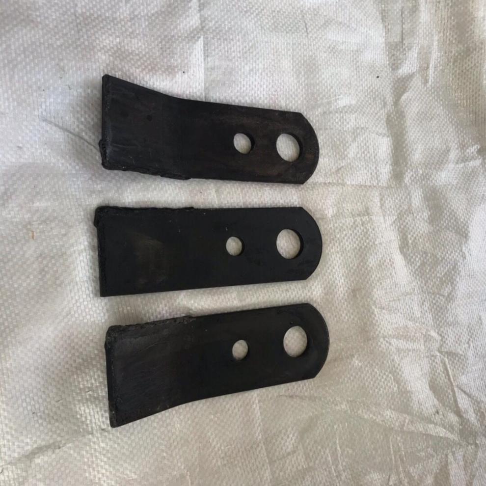 农机配件还田粉碎机刀片秸秆还田机刀片灭茬刀片两弯一直刀片 电焊的