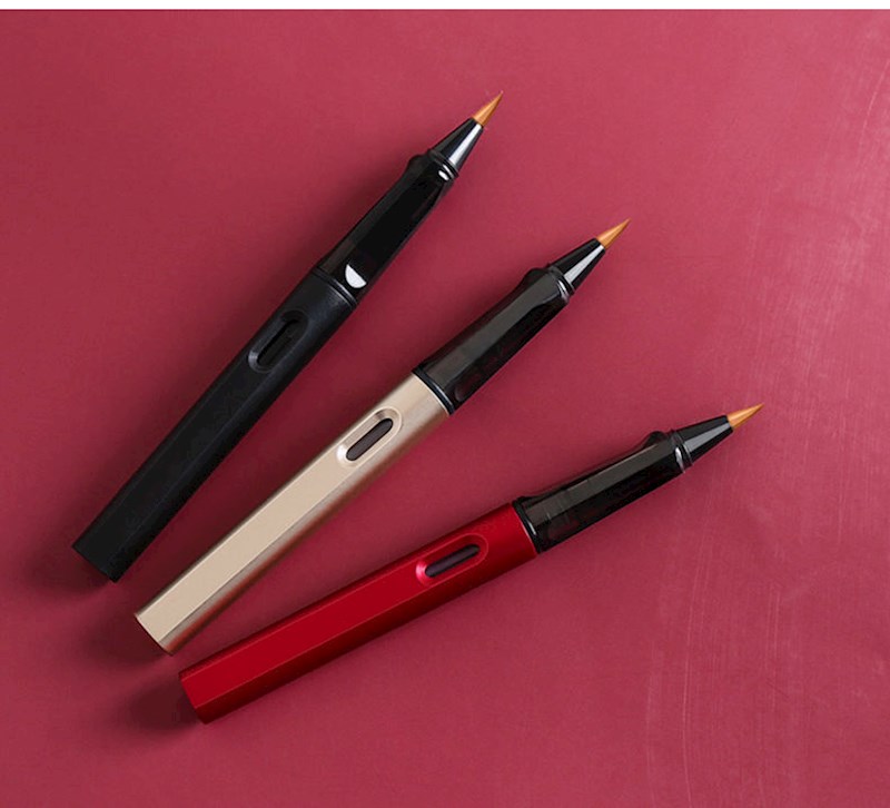 钢笔式毛笔秀丽笔书法套装软头软笔软毛自来水抄经狼毫小楷可加墨澳洛