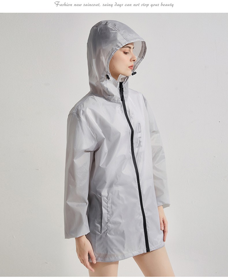 freesmily简约成人短款跑步徒步学生韩日风时尚成人运动户外男女雨衣