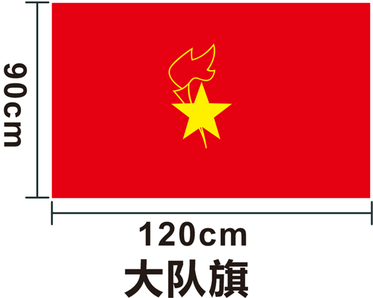 欧德斯曼 少先队队旗手持中国少年先锋队旗中队旗手拿小学生少先队员