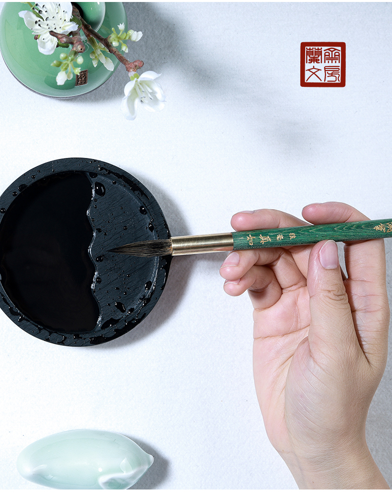 善琏湖笔十大精品高档专业套装王小卫大师中楷中号国画书法毛笔行书