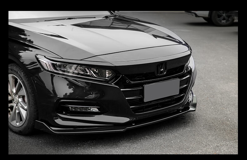 适用于十代雅阁前铲改装件黑武士前杠中网外观爆改10代装饰条汽车用品