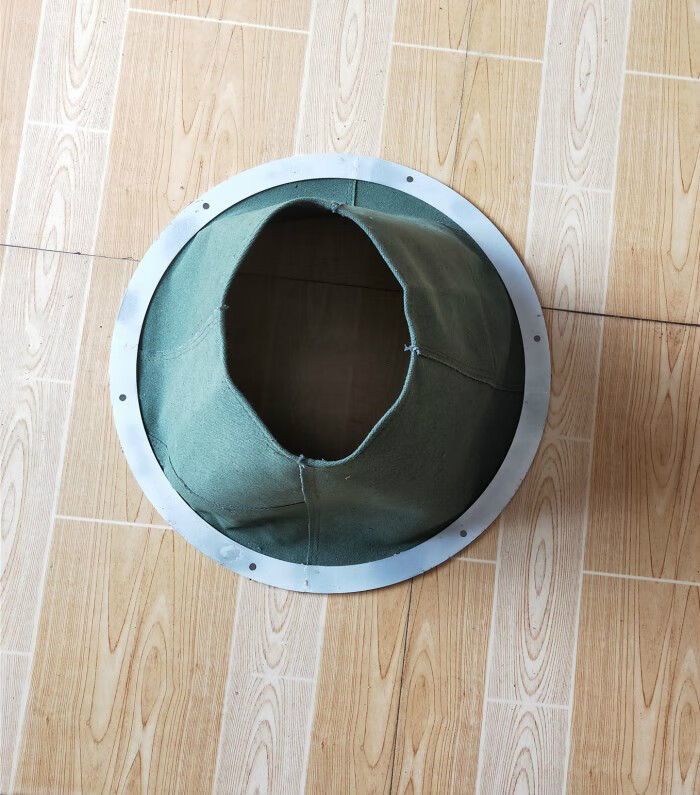 方圆风机软连接防火耐高温硅胶布管道软连接头帆布通风伸缩风管