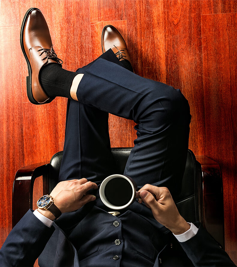 商务男袜浪莎官方店西装袜子男长袜春季纯棉不臭脚吸汗男士春夏高端