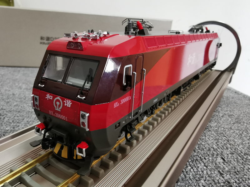 和谐型hxd2b电力机车模型仿真合金火车头静态摆件 1/160复兴号af高铁