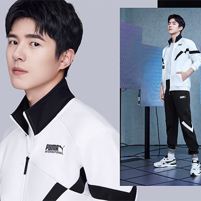 彪马puma男装 刘昊然同款 2021新款intl track top dk夹克外套 531339