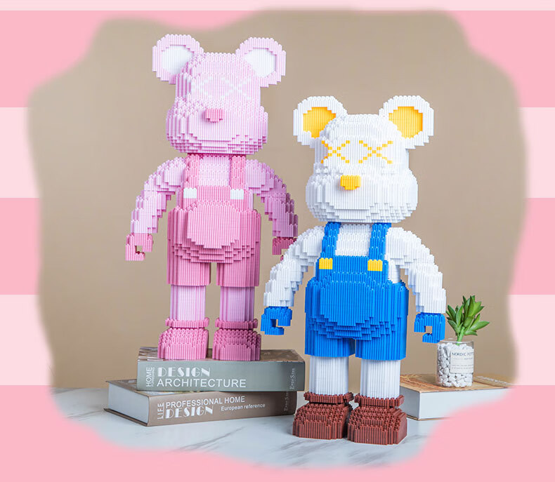 乐高(lego)乐高微小颗粒拼装3d积木拼图成人玩具女生男孩暴力熊超大