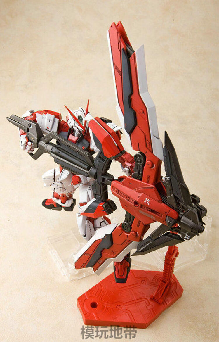 red红迷茫红色异端高达 拼装模型 mg红异端 专用巴库头和火箭炮【图片