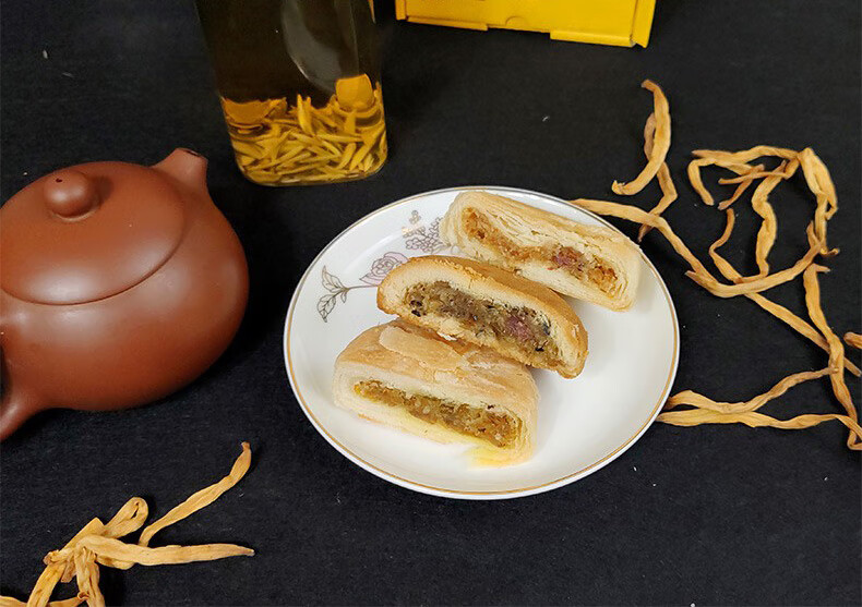 山西特产休闲零食小吃黄花饼糕点馅饼点心大同特产名吃