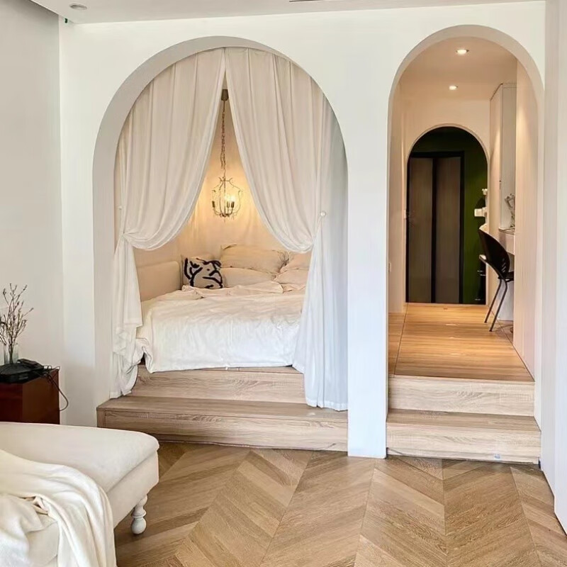 阳台泡沫拱门替代石膏梁托造型圆弧门仿石膏客厅改造门套装饰梁托成品