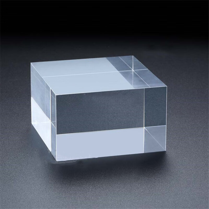 化妆品底托底座加厚方块方砖方柱方墩高透亚克力桌面摆件摄影道具 长