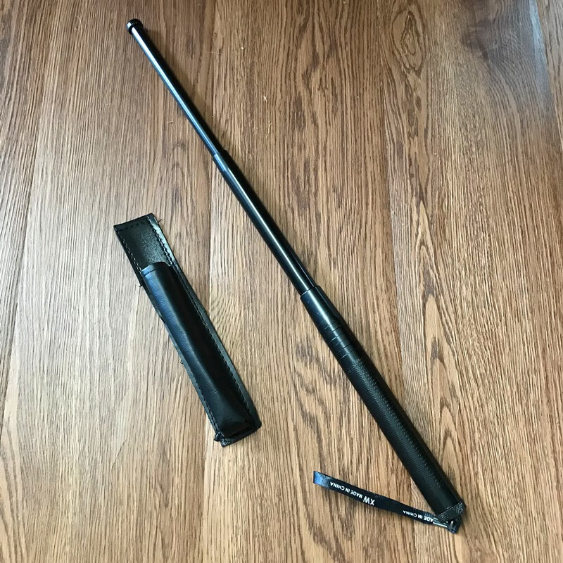 甩甩防身铁棍伸缩甩棒三节鞭实心机械棍车载棍子铁棍男女子武术搏击