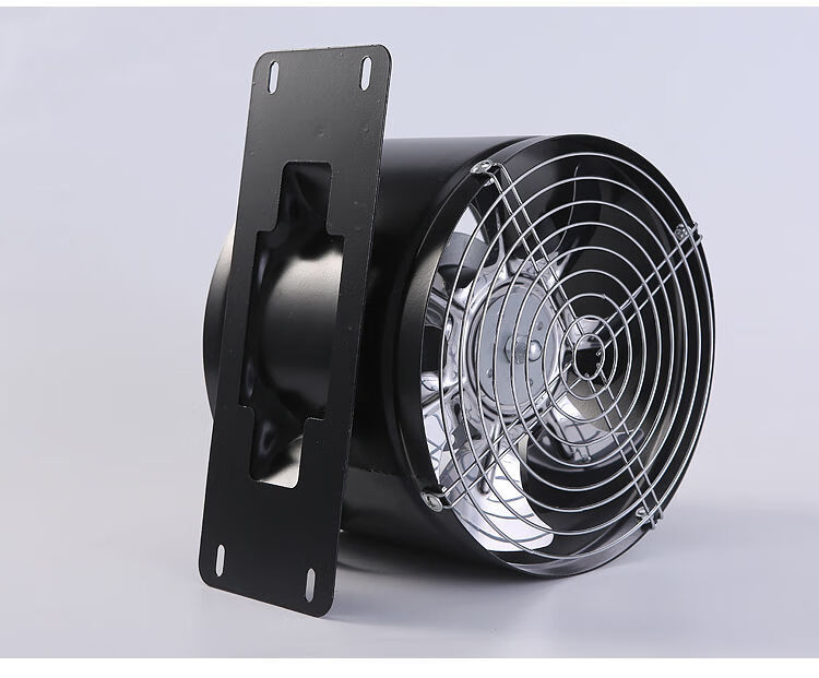 圆形管道排气扇排风扇卫生间换气扇厨房家用油烟排烟抽风机吸烟机 黑