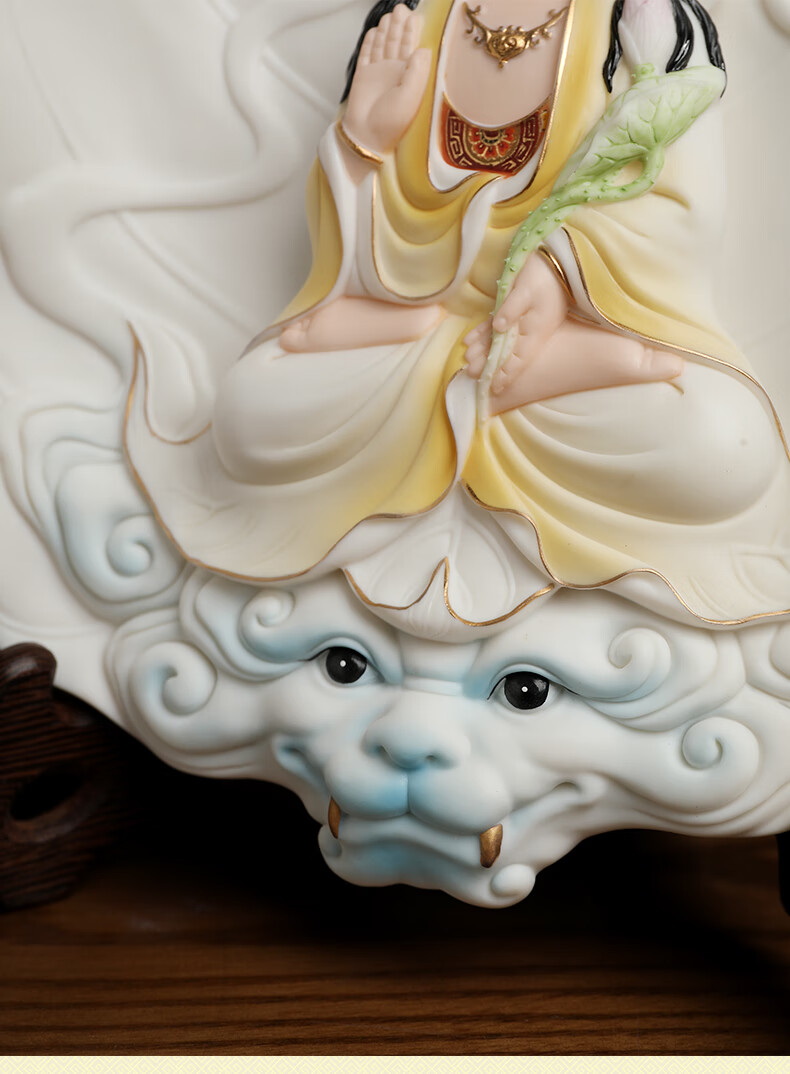 东方泥土中式禅意十二生肖雕塑本命佛摆件弥勒佛观音菩萨地藏菩萨 h29