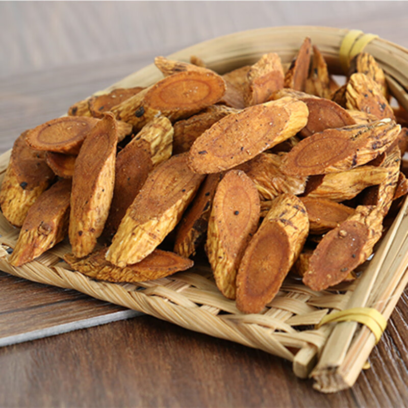 炙黄芪500g蜜黄芪蜜北芪净制蜜炙黄芪蜜炒黄芪甘肃产中药材【图片