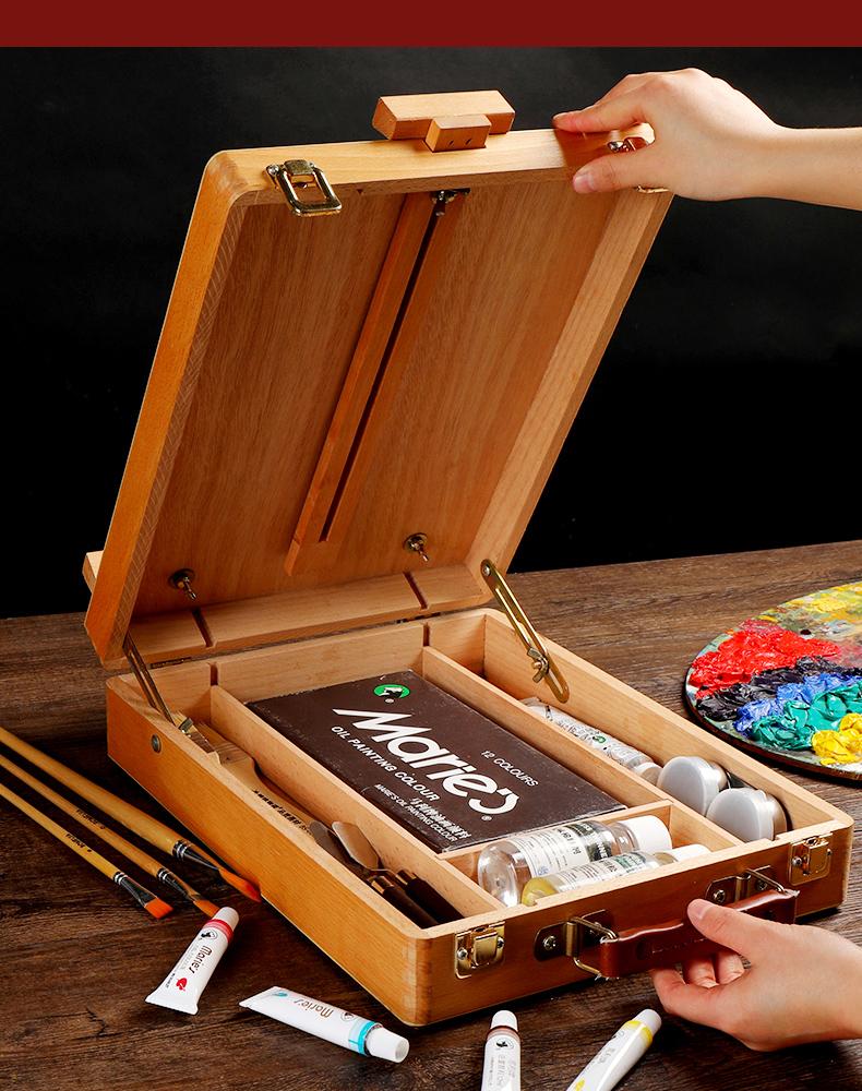 油画颜料套装初学者入门专用绘画儿童工具材料24色带油画布框调色油