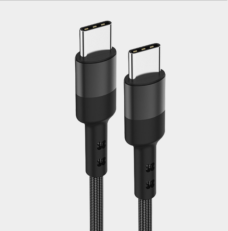 季烁双头typec数据线tapec双pd快充充电线公对公2米白色tpe2米