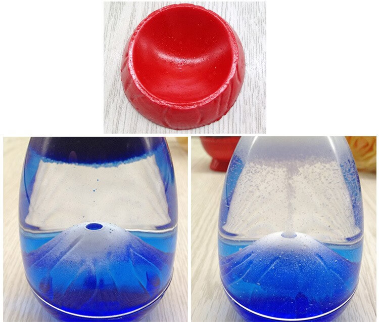 创意礼品反重力水滴时钟火山喷发反重力水沙漏计时器水滴卡通生日礼物