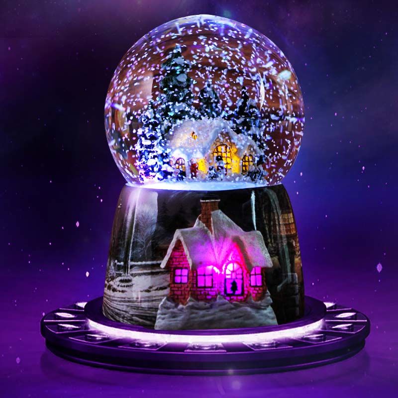 水晶球音乐盒新年礼物送女儿女友生日礼物老婆女孩玩具八音盒闺蜜寄信