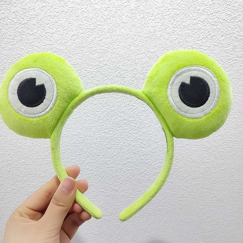 邢菲田京凡同款青蛙发箍可爱卖萌发饰大眼睛发箍头饰发卡粉色