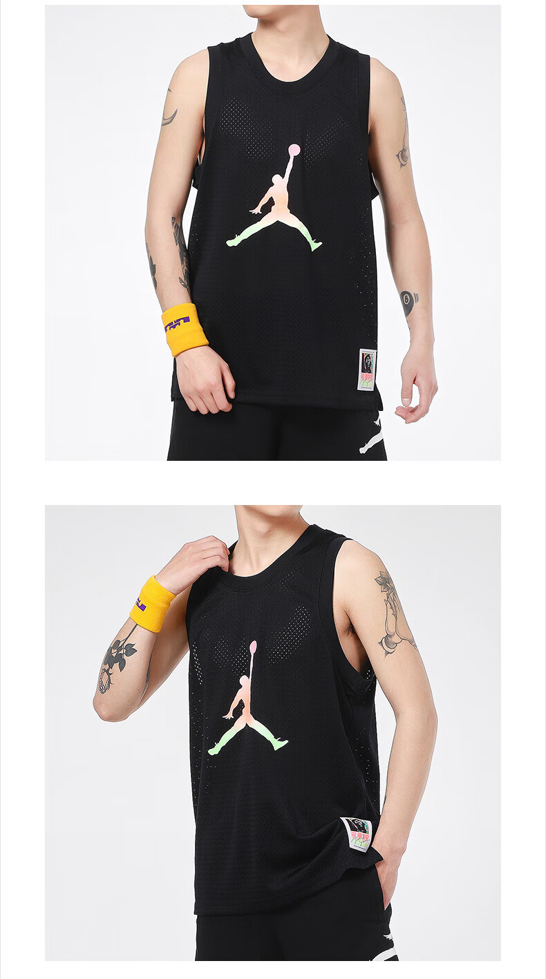 nike耐克aj篮球背心男装夏季新款jordan运动舒适透气无袖t恤cz4860010