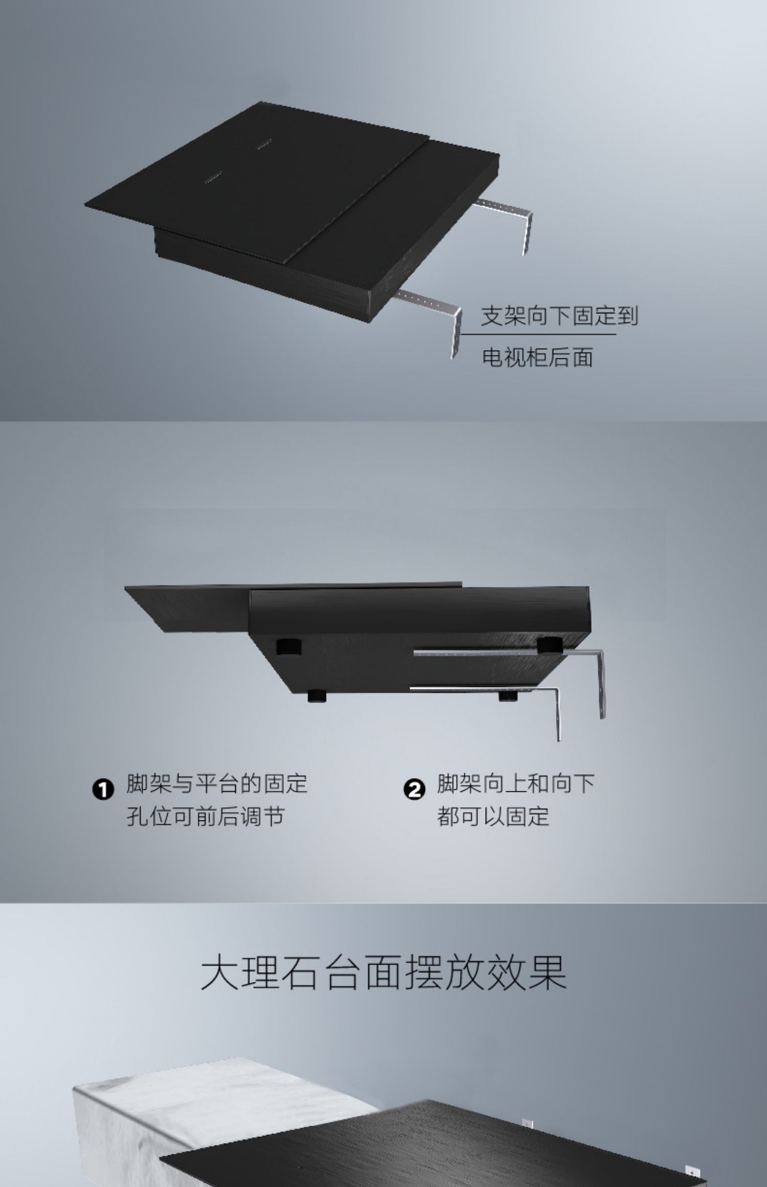 伸縮櫃家用高清無屏電視配件海信堅果長虹極米rspro激光電鉑影xs20max