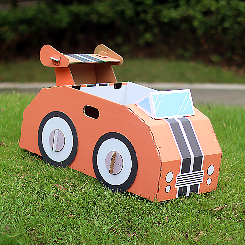 适用于定制幼儿园汽车纸箱教具红绿灯交通信号指示牌玩具车安全知识