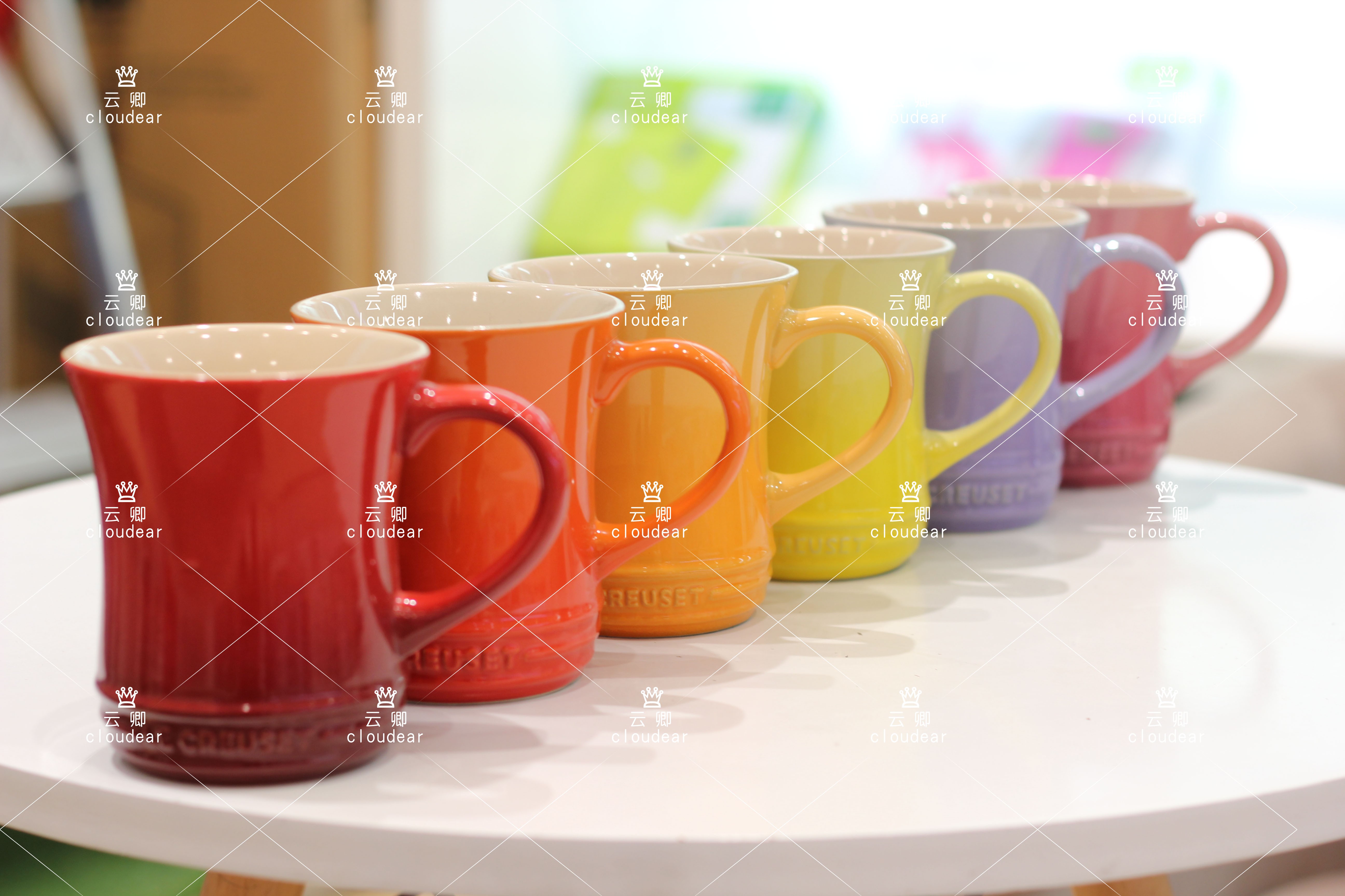 【法国】酷彩le creuset杯子马克杯腰杯360ml/280ml/250mlsn7955 火焰