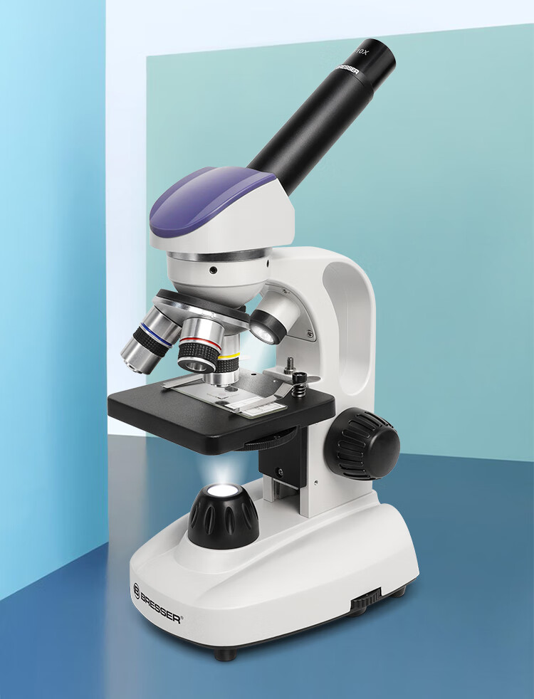 德国bresser宝视德中学生专用显微镜儿童科学实验套装光学生物专业