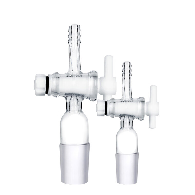 玻璃具标塞三通活塞四氟t型聚三通活塞14/19/24/29/34四氟节门 两通弯
