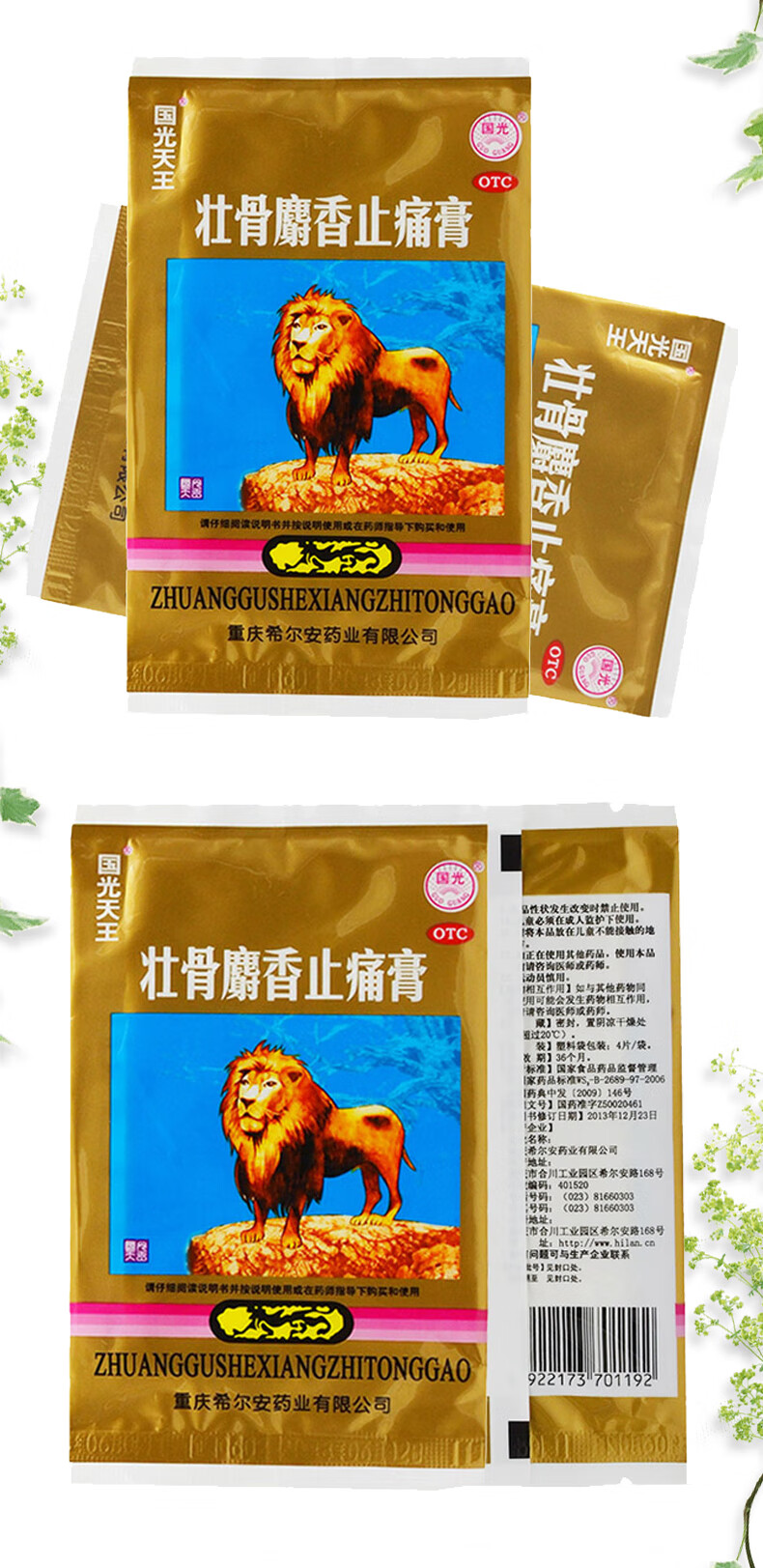 國光天王 壯骨麝香止痛膏 4片/袋 20袋【圖片 價格 品牌 報價】-京東