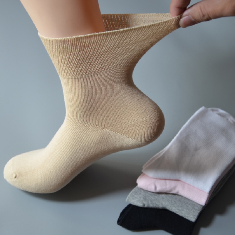 中老年人袜子妈妈袜宽松春夏薄棉老人纯棉松口袜子女袜孕妇月子宽口袜
