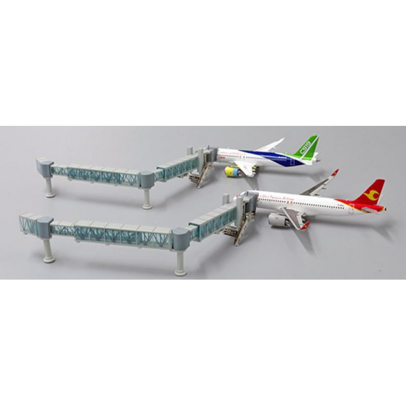 定制1:400飞机场廊桥地勤模型宽体机窄体机380客机 窄体机 登机桥 lh