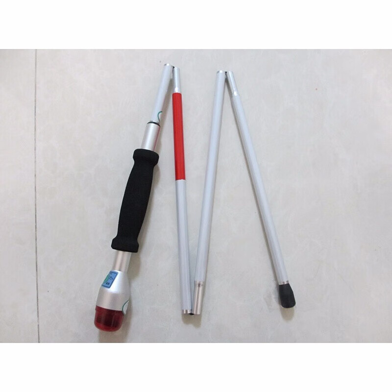 盲人智能拐杖专用语音求助声光电子导盲杖四折盲杖导盲棍智能盲杖