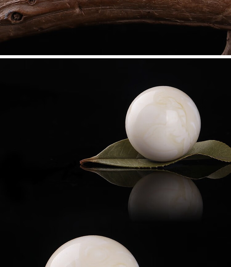 微韵天然俄料瓷白妖花妖孽蜜蜡单珠鸡油黄琥珀手串配珠散珠佛珠子diy