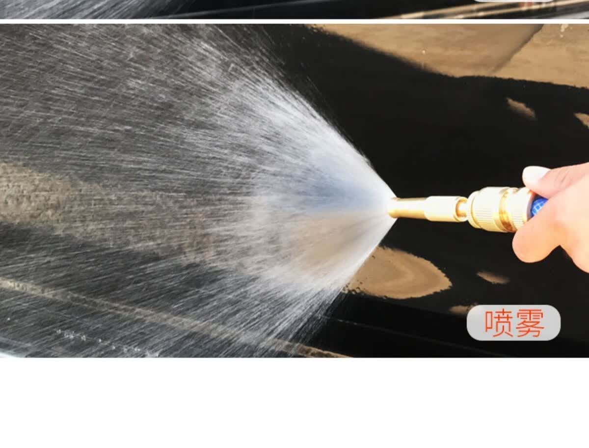 纯铜4分水枪直喷水枪头便携式洗车高压家用浇花汽车铜水枪头喷头 铜