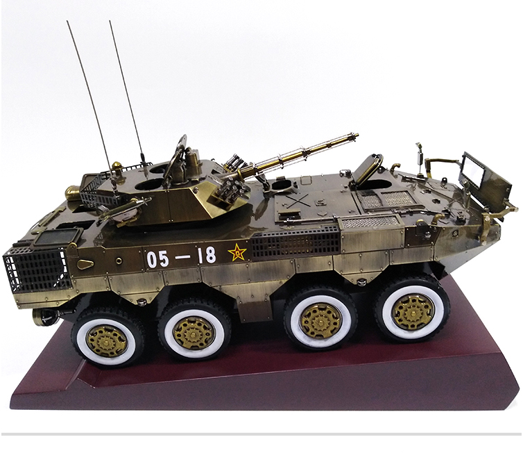 军旅情09式8x8轮式步兵战车模型仿真合金装甲突击车步战车军事模型
